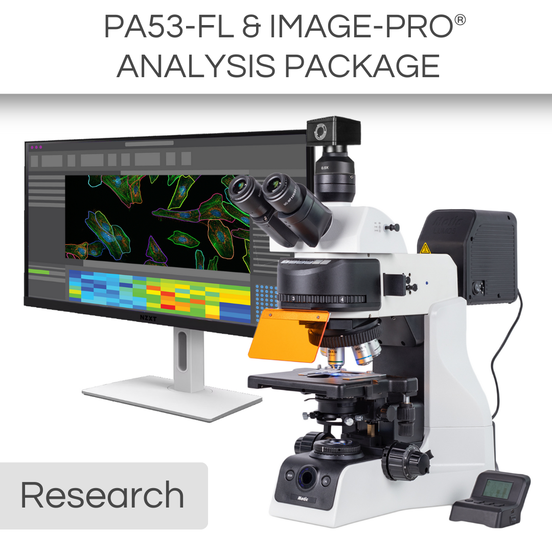 PA53-FL & Image-Pro® Analysis Package – Motic Microscopes