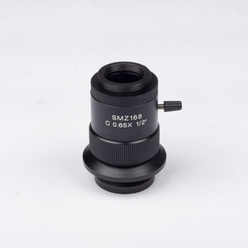 [K Series] 0.65X C-Mount camera adapter [focusable] for 1/2” chip sensors - (1101002300322)