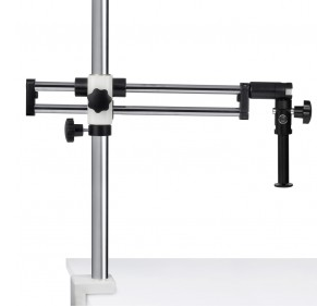 SMZ-161 Stand - Ball Bearing Boom (Table Clamp) stand, 25mm pole (600mm length) - (1101010100102) - Motic Microscopes
